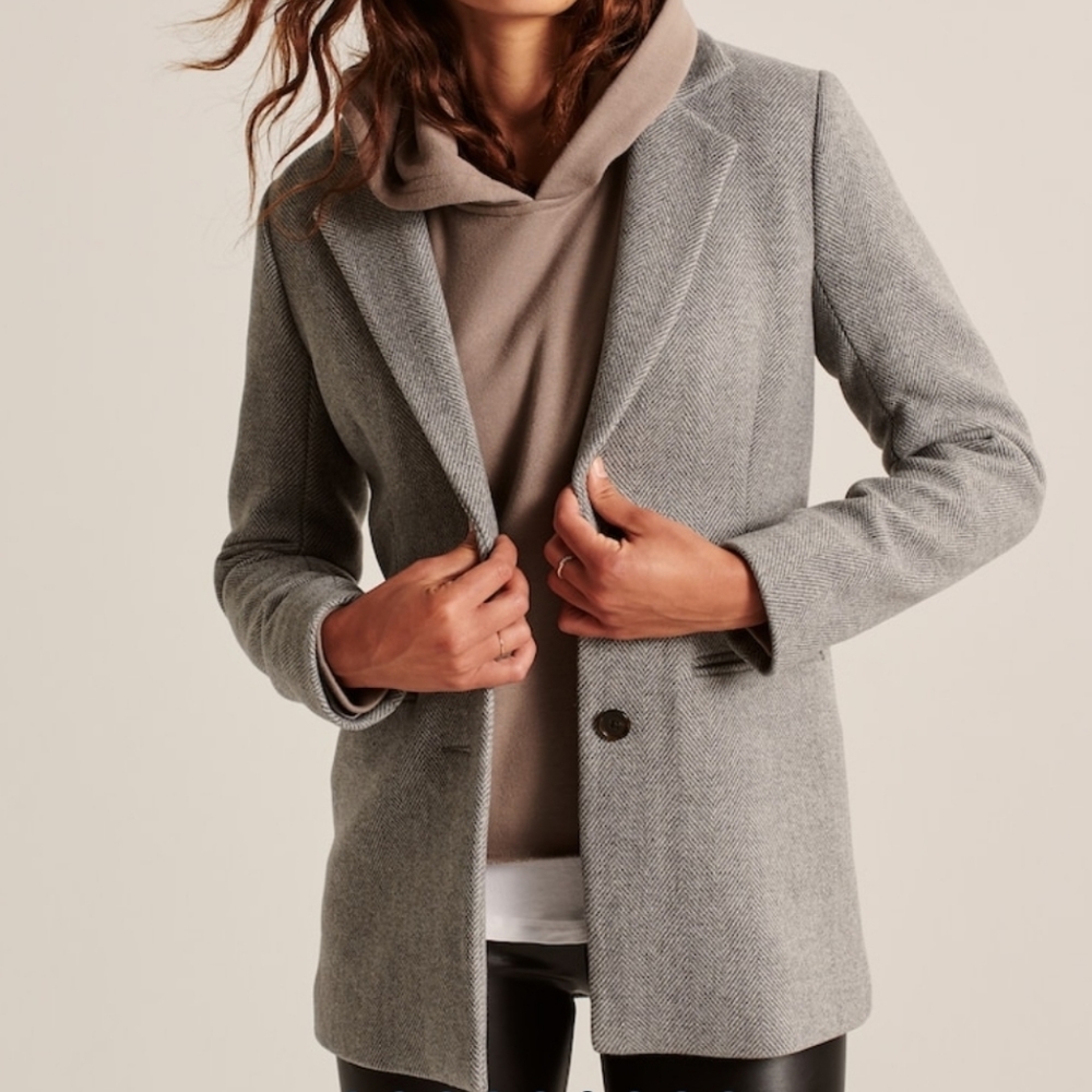 Light Grey Small Blazer Abercrombie